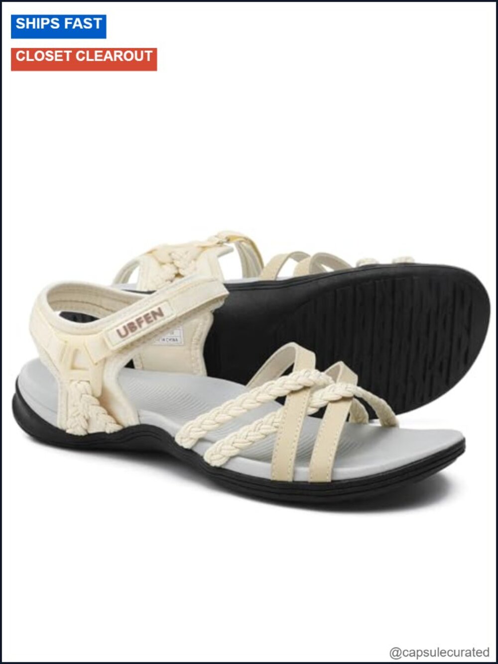 Hiking Sandals with Arch Support, Lightweight Adjustable Straps, Water Sandals